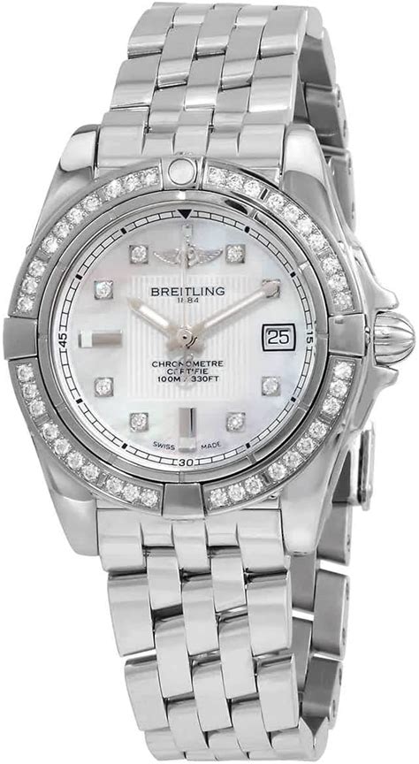 Breitling Galactic Quartz Chronometer Diamond Ladies Watch 